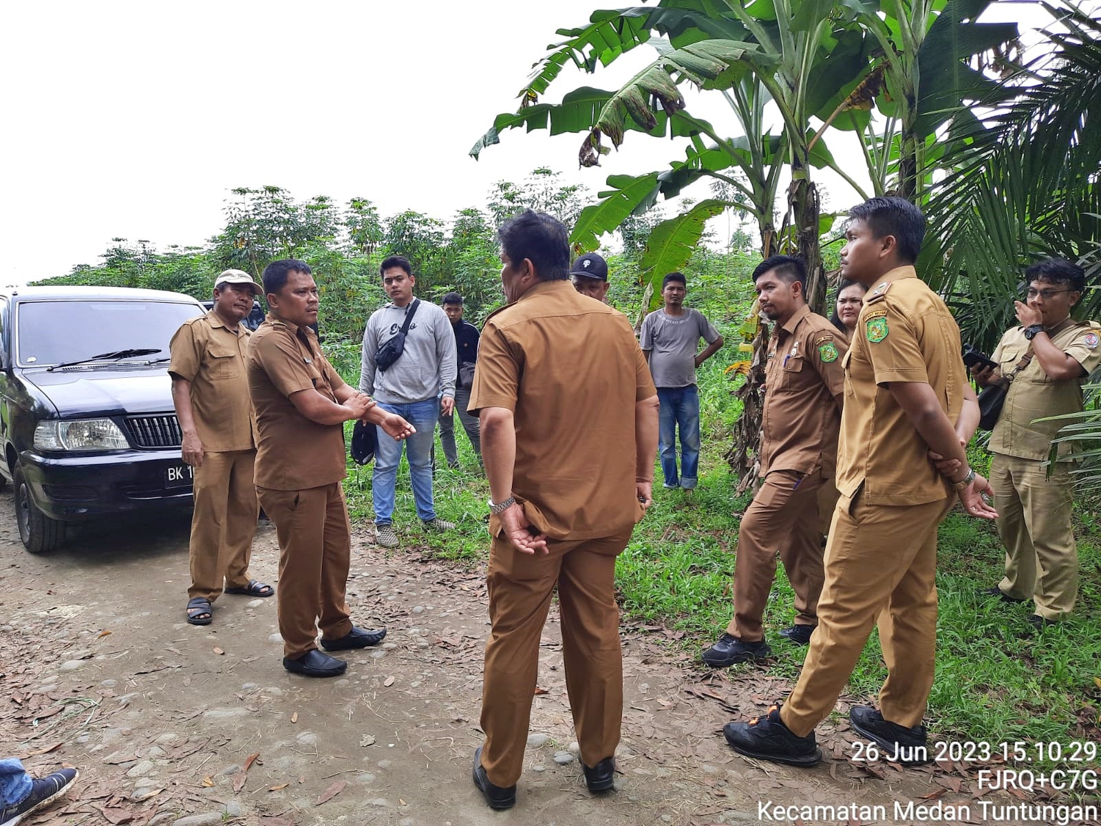 Peninjauan Tapal Batas Kota Medan di Kelurahan Simalingkar B Kolaborasi Dengan Deli Serdang